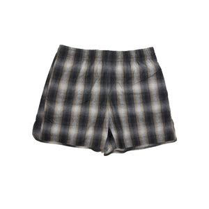 Blue Sky Inn Flannel Check Shorts In Black/Grey - CNTRBND
