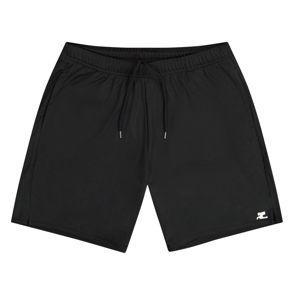 Courreges Lycra Football Shorts In Black - CNTRBND