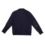 Maison Margiela Elbow Patch Sweater In Navy - CNTRBND