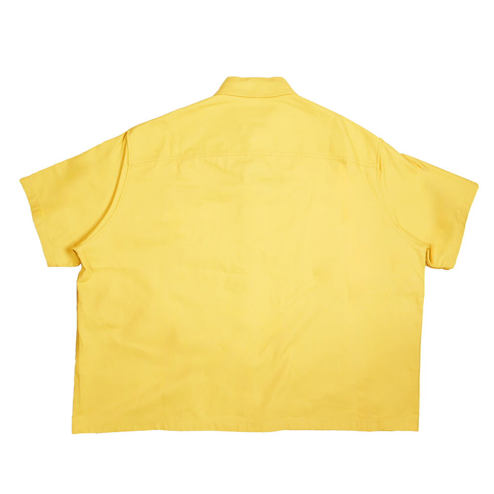 Raf Simons Oversized S/S Denim Shirt In Yellow - CNTRBND