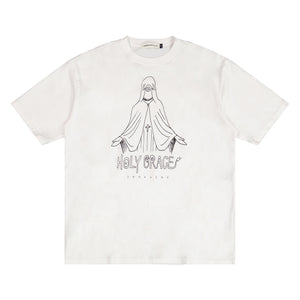 UNDERCOVER Holy Grace Tee In White - CNTRBND