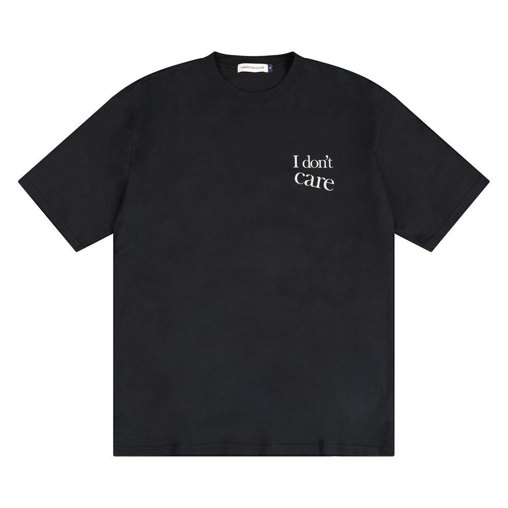 UNDERCOVER I Don't Care Tee In Black - CNTRBND