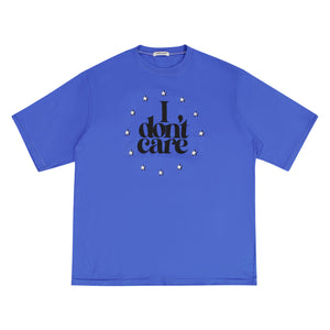 UNDERCOVER I Don't Care Tee In Blue - CNTRBND