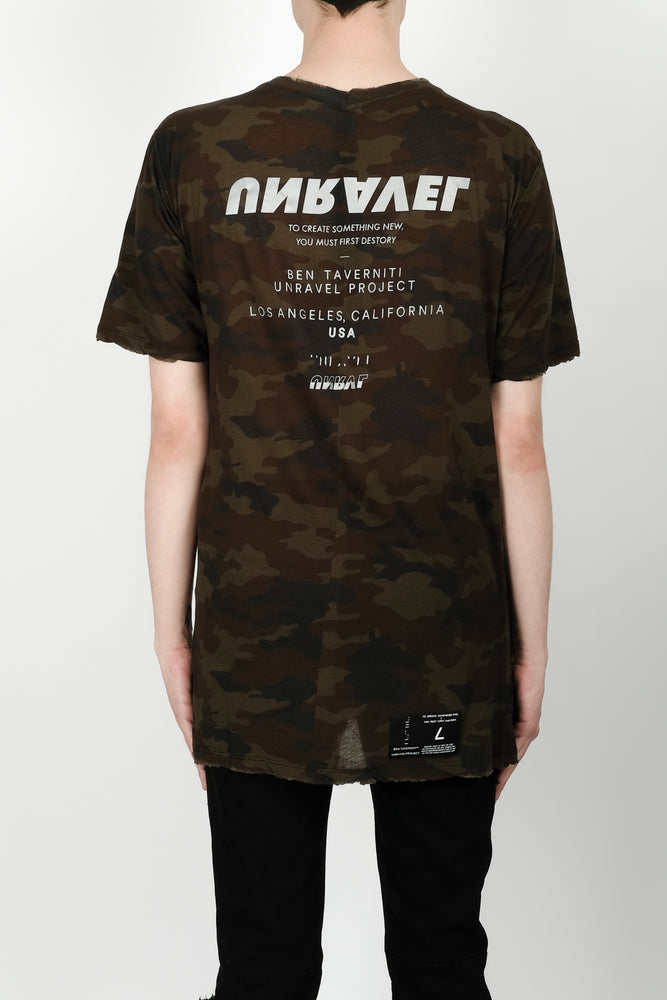 UNRAVEL Tour Skate Tee In Camo - CNTRBND