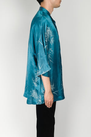 Haider Ackermann Kimono S/S Shirt In Dianthus Blue - CNTRBND