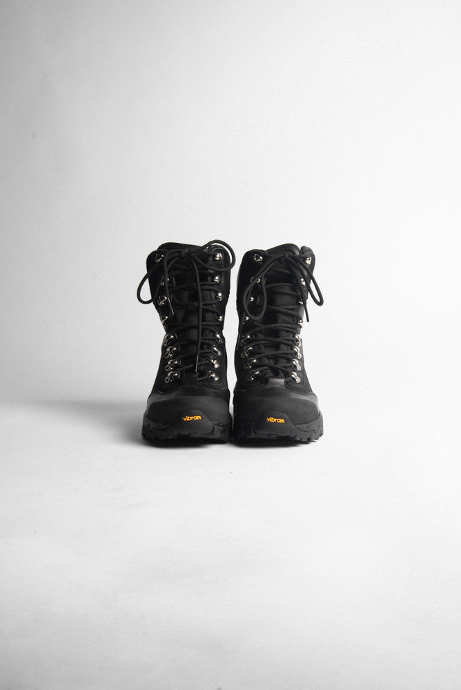 Marcelo Burlon Combat Hiking Boots In Black - CNTRBND