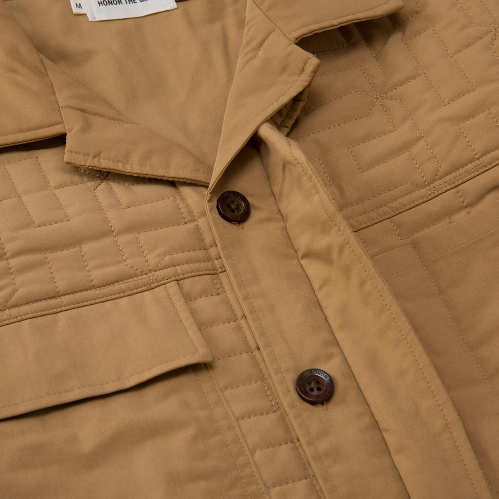 Honor The Gift Quilted Jacket In Khaki - CNTRBND