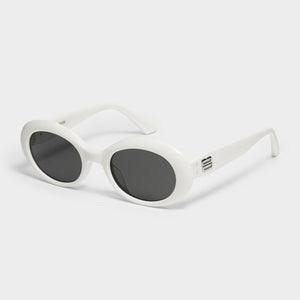 Gentle Monster La Mode W2 Sunglasses In White - CNTRBND