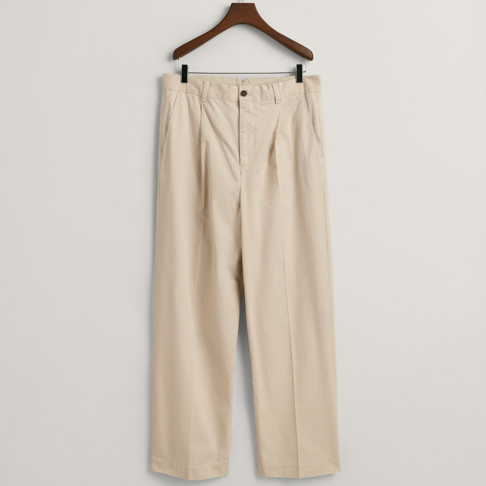 GANT Relaxed Peached Cotton Chino In Beige - CNTRBND