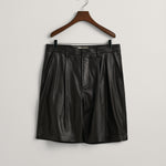 GANT Leather Shorts In Brown