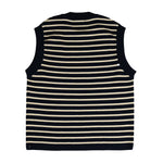 AMI Sleeveless Sailor Sweater In Navy/White - CNTRBND