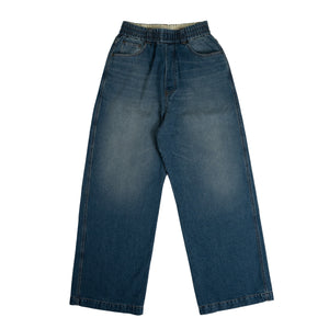 
                
                    Load image into Gallery viewer, AMI Wide Leg Jeans In Blue - CNTRBND
                
            