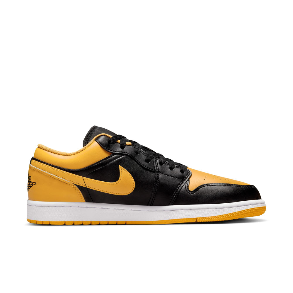 
                
                    Load image into Gallery viewer, Air Jordan 1 Low In Black/Yellow Ochre - CNTRBND
                
            
