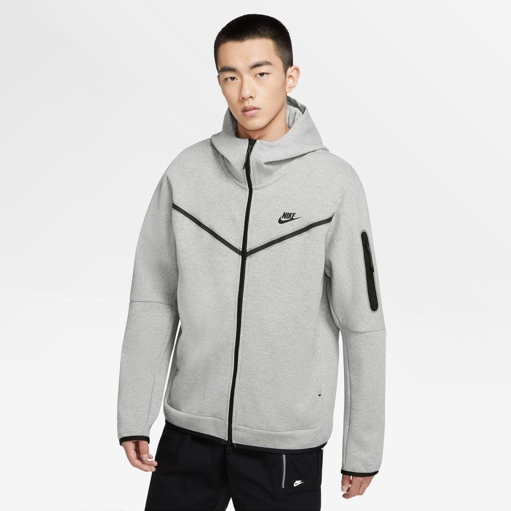 Nike Sportswear Tech Fleece Zip Hoodie in Grey - CNTRBND