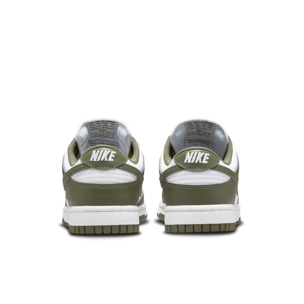 Wmns Nike Dunk Low In White/Medium Olive - CNTRBND