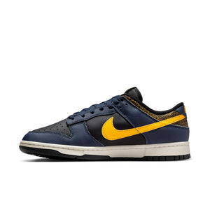 Nike Dunk Low Retro In Black/Tour Yellow-Midnight Navy - CNTRBND