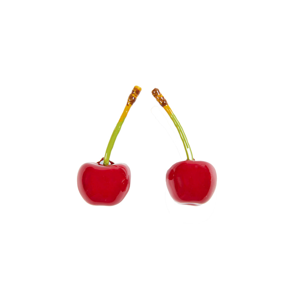 Jacquemus Les Boucles Cerise Earrings In Red - CNTRBND