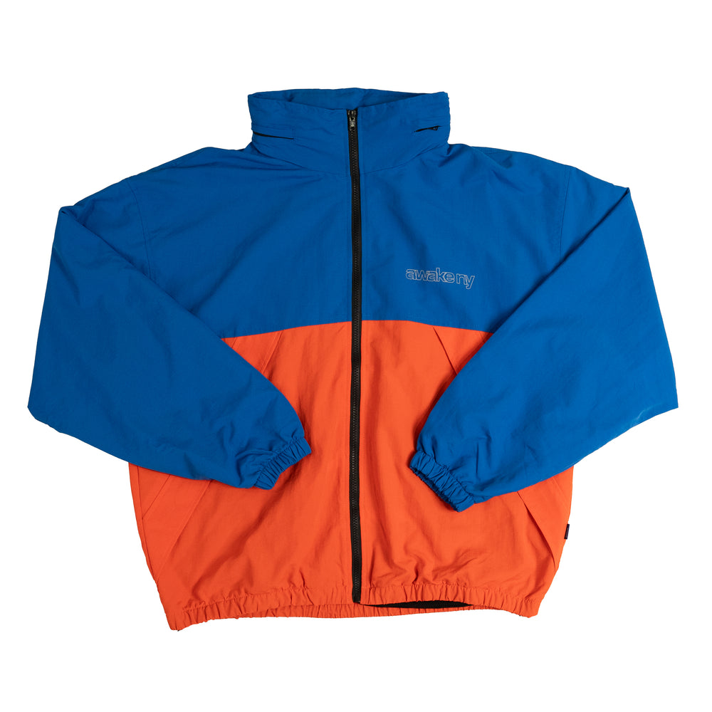 
                
                    Load image into Gallery viewer, Awake NY 3M Logo Zip Up Shell In Blue/Orange - CNTRBND
                
            