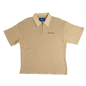 
                
                    Load image into Gallery viewer, Awake NY Embroidered Polo In Cream - CNTRBND
                
            