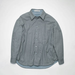 
                
                    Load image into Gallery viewer, Acne Studios Padded Check Overshirt In Dark Blue - CNTRBND
                
            
