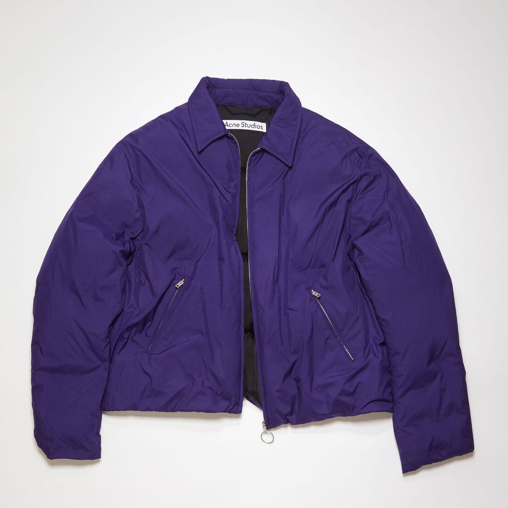 
                
                    Load image into Gallery viewer, Acne Studios Puffer Jacket In Indigo Purple - CNTRBND
                
            