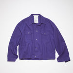 Acne Studios Cotton Blend Overshirt In Purple - CNTRBND