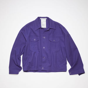 
                
                    Load image into Gallery viewer, Acne Studios Cotton Blend Overshirt In Purple - CNTRBND
                
            