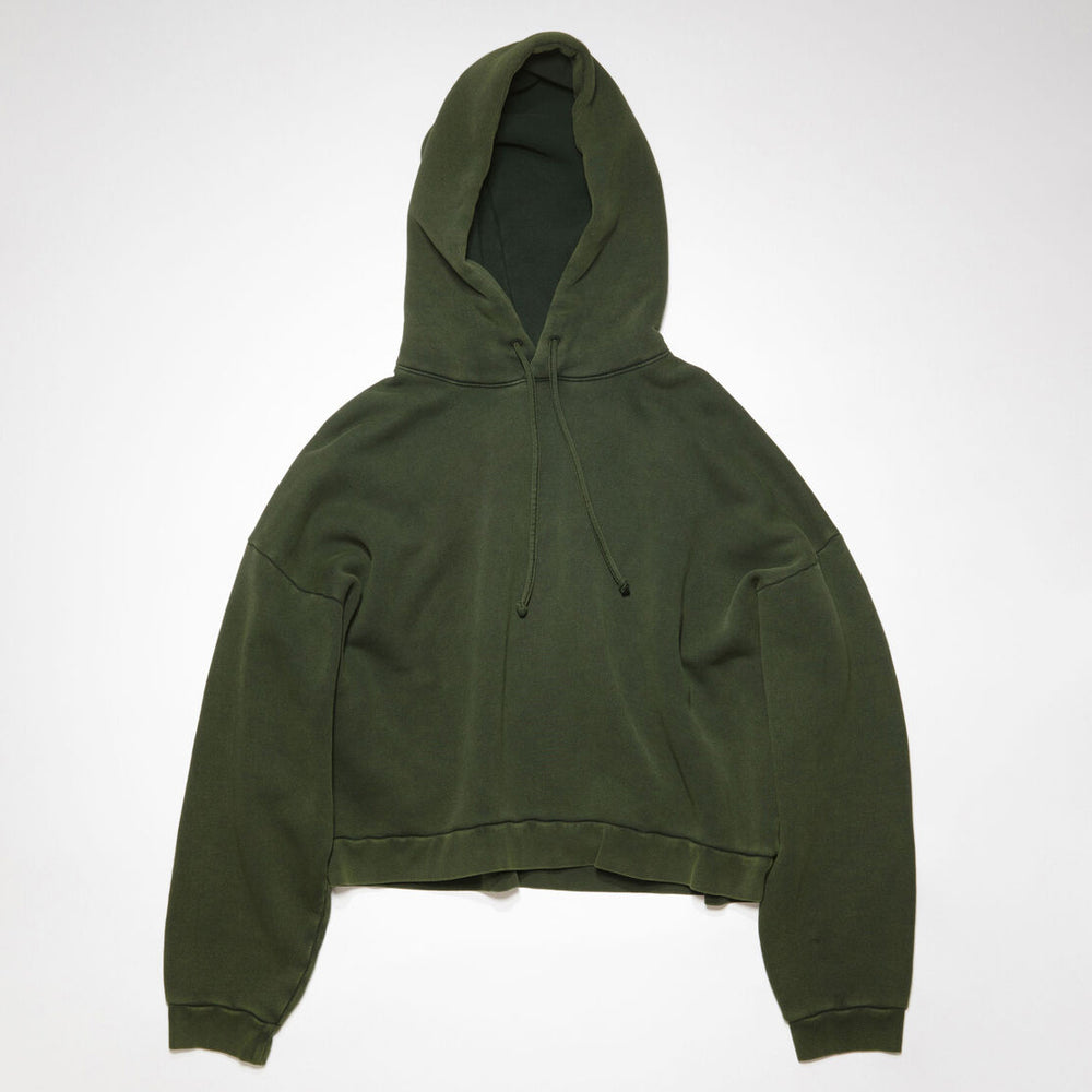 Acne Studios Faded Hoodie In Moss Green - CNTRBND