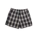 Blue Sky Inn Flannel Check Shorts In Black/Grey - CNTRBND