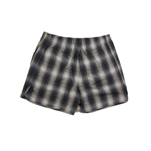 
                
                    Load image into Gallery viewer, Blue Sky Inn Flannel Check Shorts In Black/Grey - CNTRBND
                
            