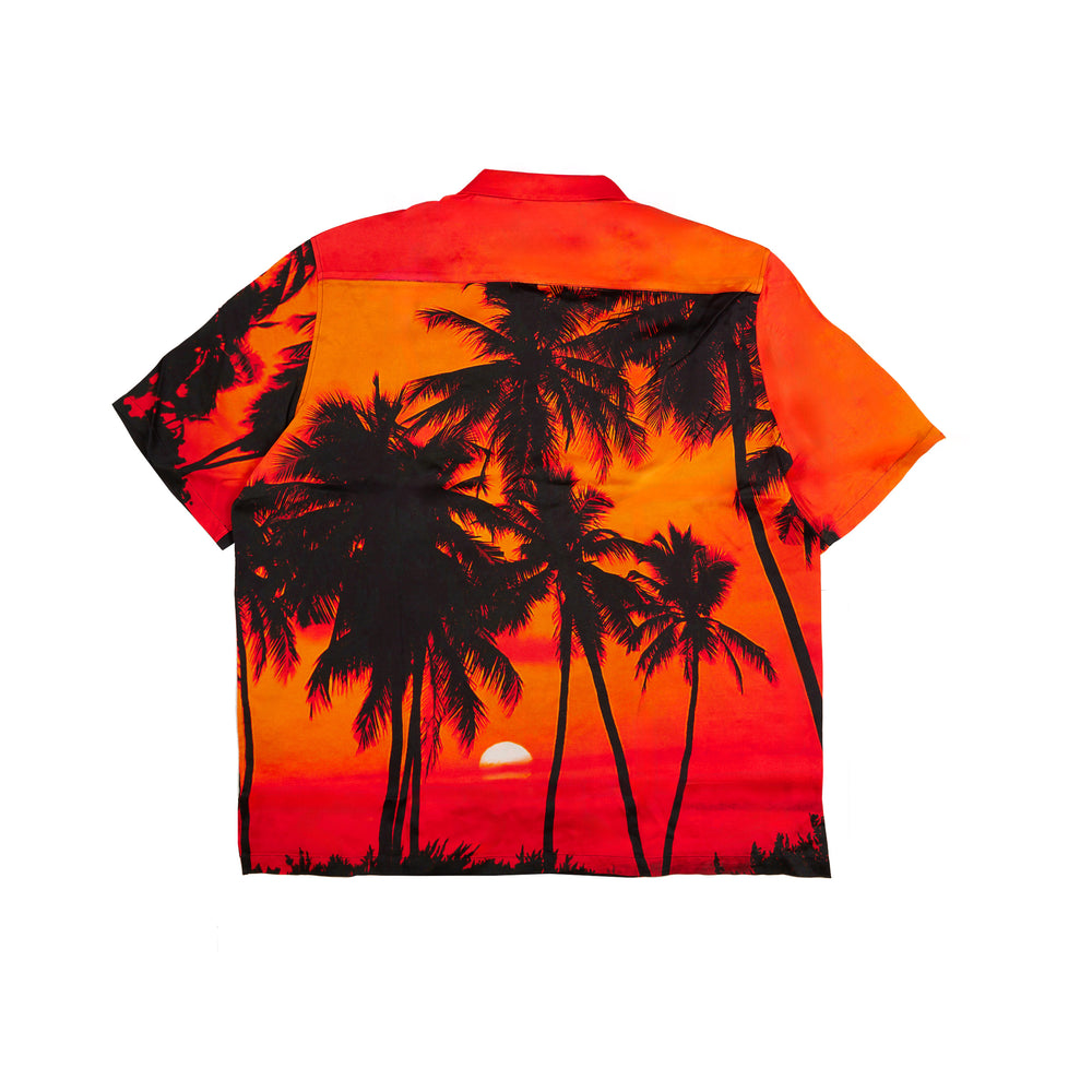 Blue Sky Inn Sunset Palms S/S Shirt In Orange - CNTRBND