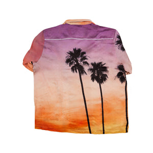 Blue Sky Inn Sunset Palms L/S Shirt In Pink - CNTRBND