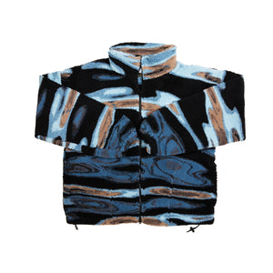 
                
                    Load image into Gallery viewer, Blue Sky Inn Night Sea Fleece Jacket In Black - CNTRBND
                
            