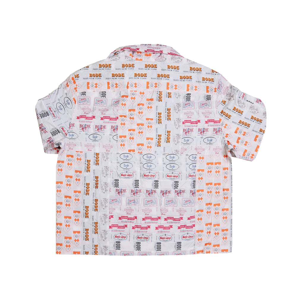 BODE Clinton Street Label Overshirt In Multi - CNTRBND