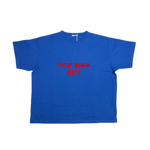 BODE Flocked Nouveau Tee In Blue - CNTRBND