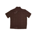 CMMN SWDN Ture Camp Collar Shirt In Brown - CNTRBND