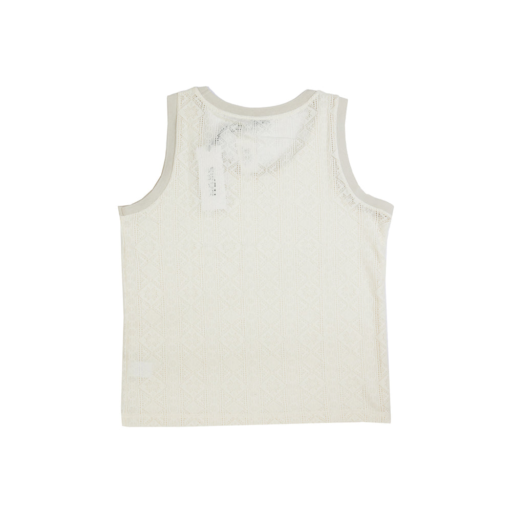 
                
                    Load image into Gallery viewer, CMMN SWDN Trev Lace Vest In White - CNTRBND
                
            
