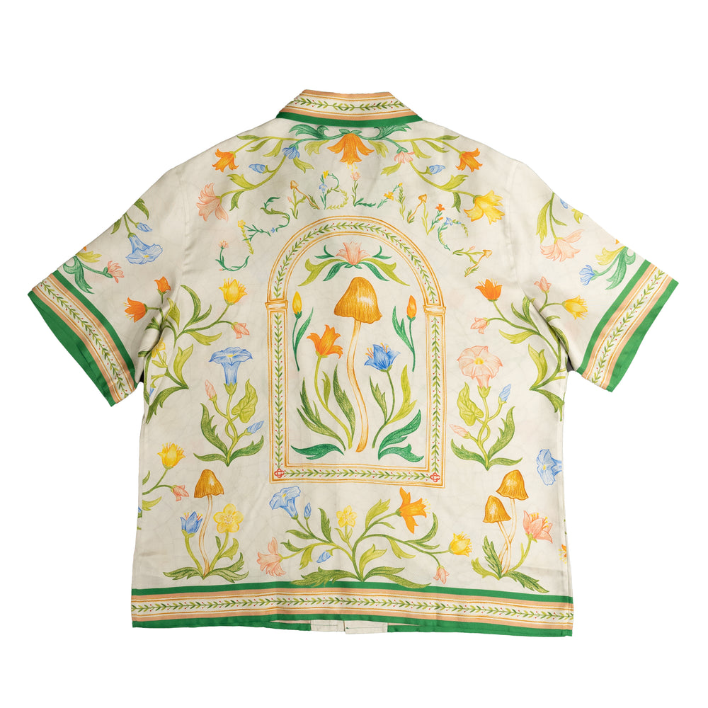 Casablanca L'Arche Fleurie S/S Shirt In White - CNTRBND