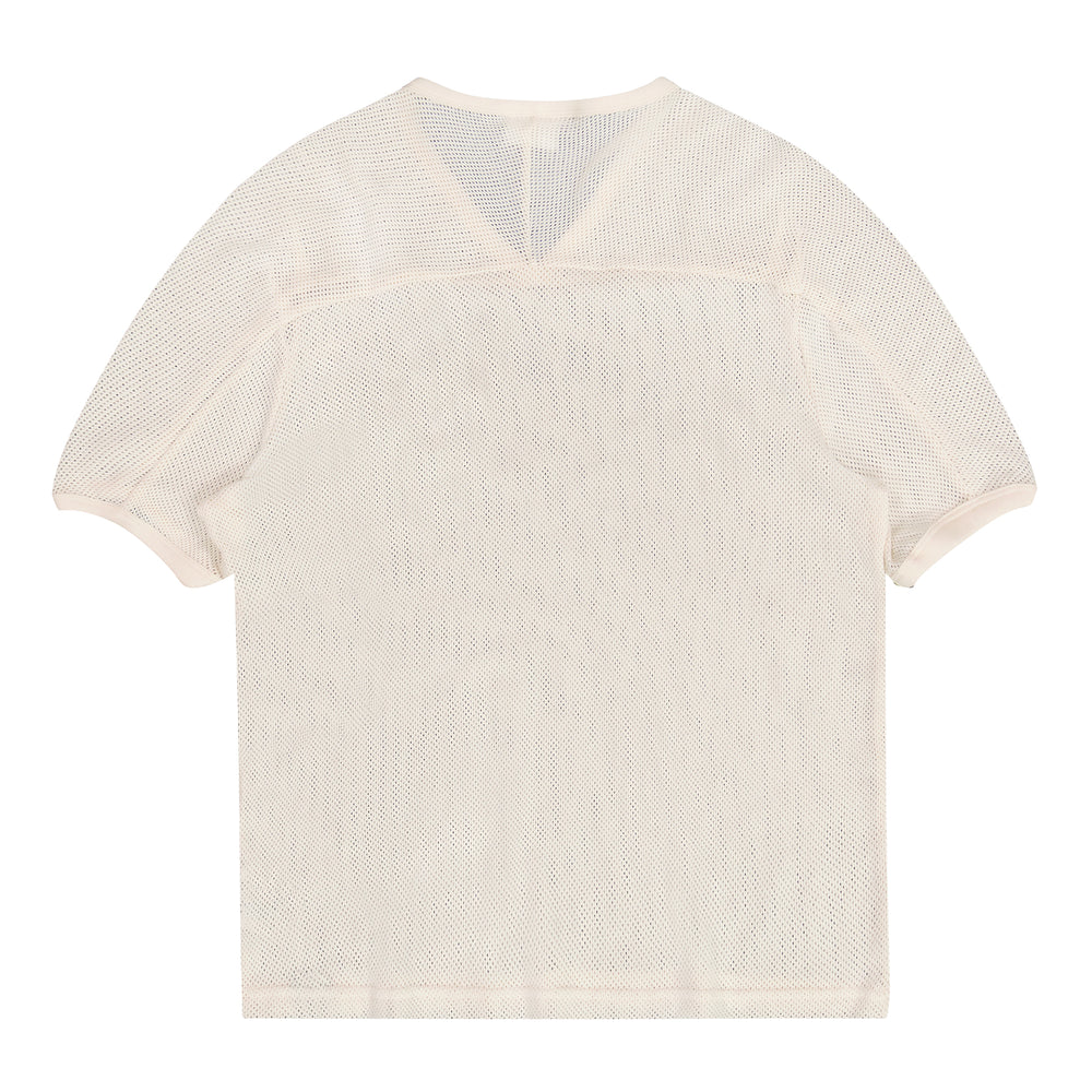 Courreges Baseball Mesh T-Shirt In Nude - CNTRBND