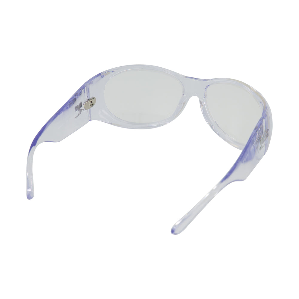 Courreges Hybrid 01 Sunglasses In Transparent - CNTRBND