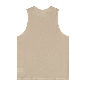 Courreges Mesh Sports Tank In Sand - CNTRBND