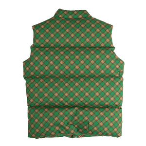 
                
                    Load image into Gallery viewer, ERL Plaid Quilted Puffer Vest In Green - CNTRBND
                
            