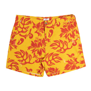
                
                    Load image into Gallery viewer, ERL Tropical Flowers Shorts In Yellow - CNTRBND
                
            