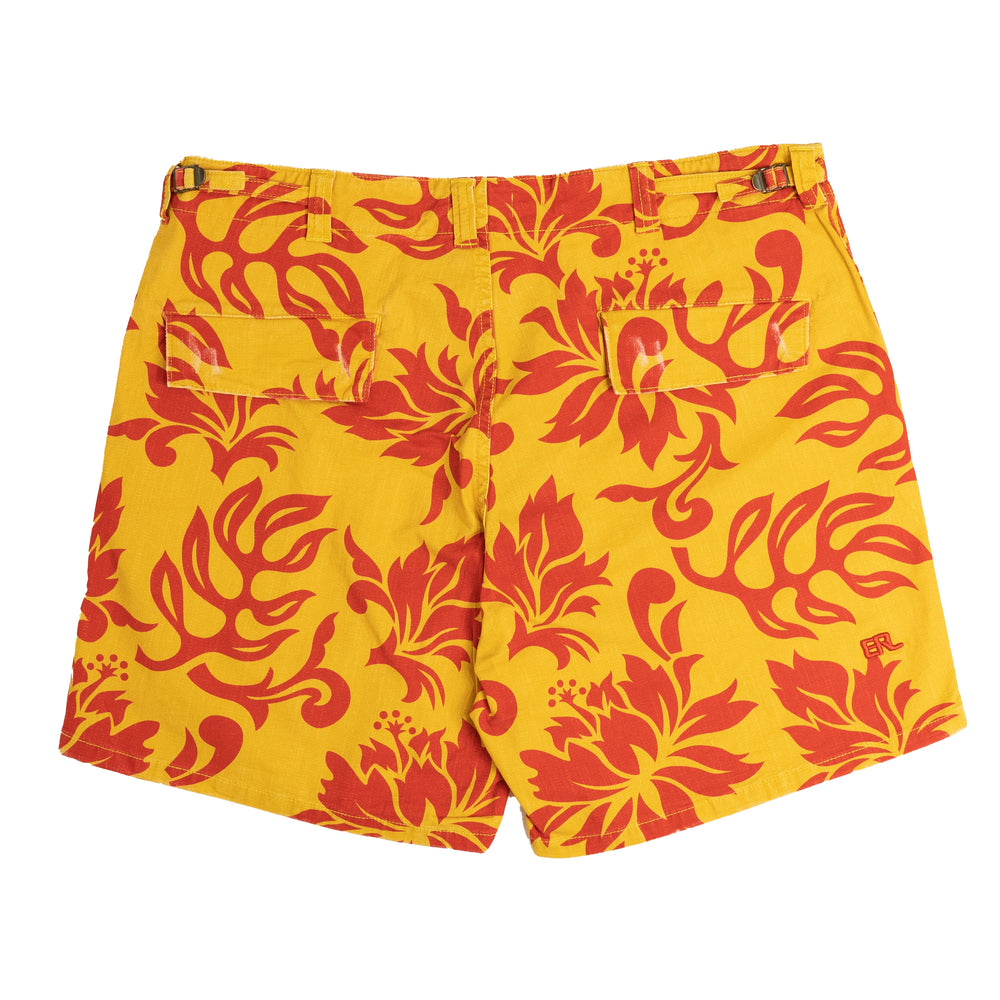 ERL Tropical Flowers Shorts In Yellow - CNTRBND