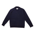 Maison Margiela Elbow Patch Sweater In Navy - CNTRBND