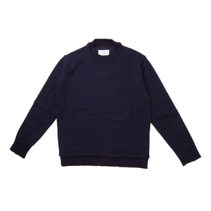 
                
                    Load image into Gallery viewer, Maison Margiela Elbow Patch Sweater In Navy - CNTRBND
                
            