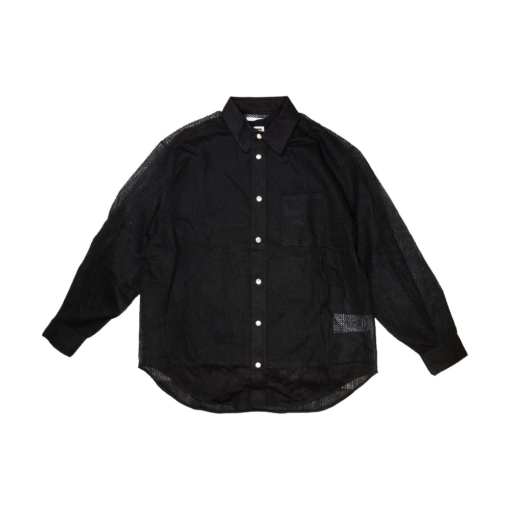 JIL SANDER Double Layer Shirt In Black - CNTRBND