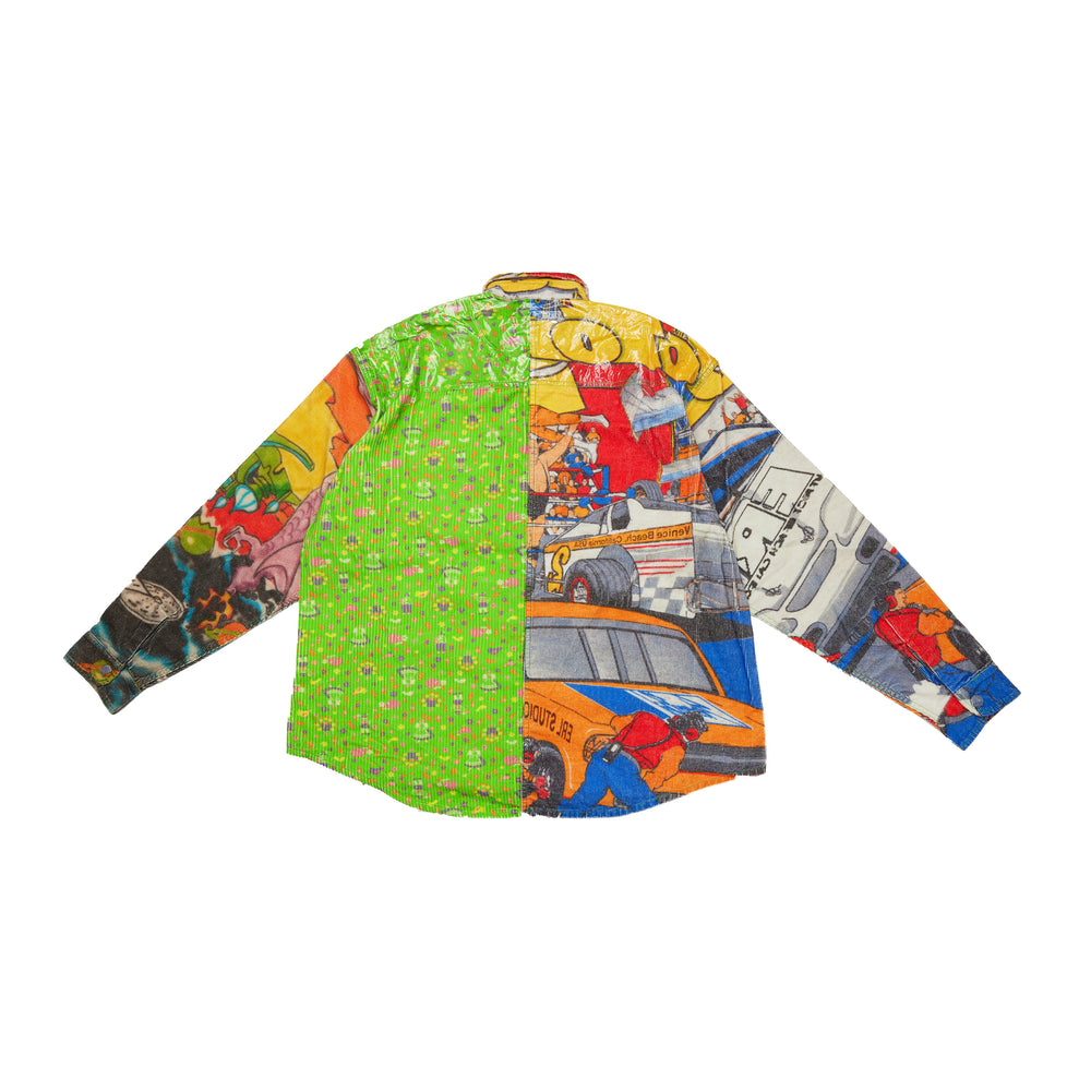 
                
                    Load image into Gallery viewer, ERL Corduroy Printed Overshirt In Green - CNTRBND
                
            
