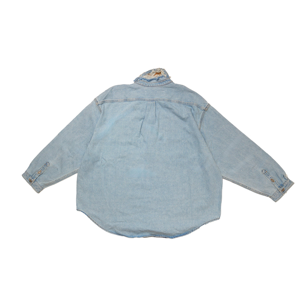 ERL x Levi's Overshirt In Blue - CNTRBND