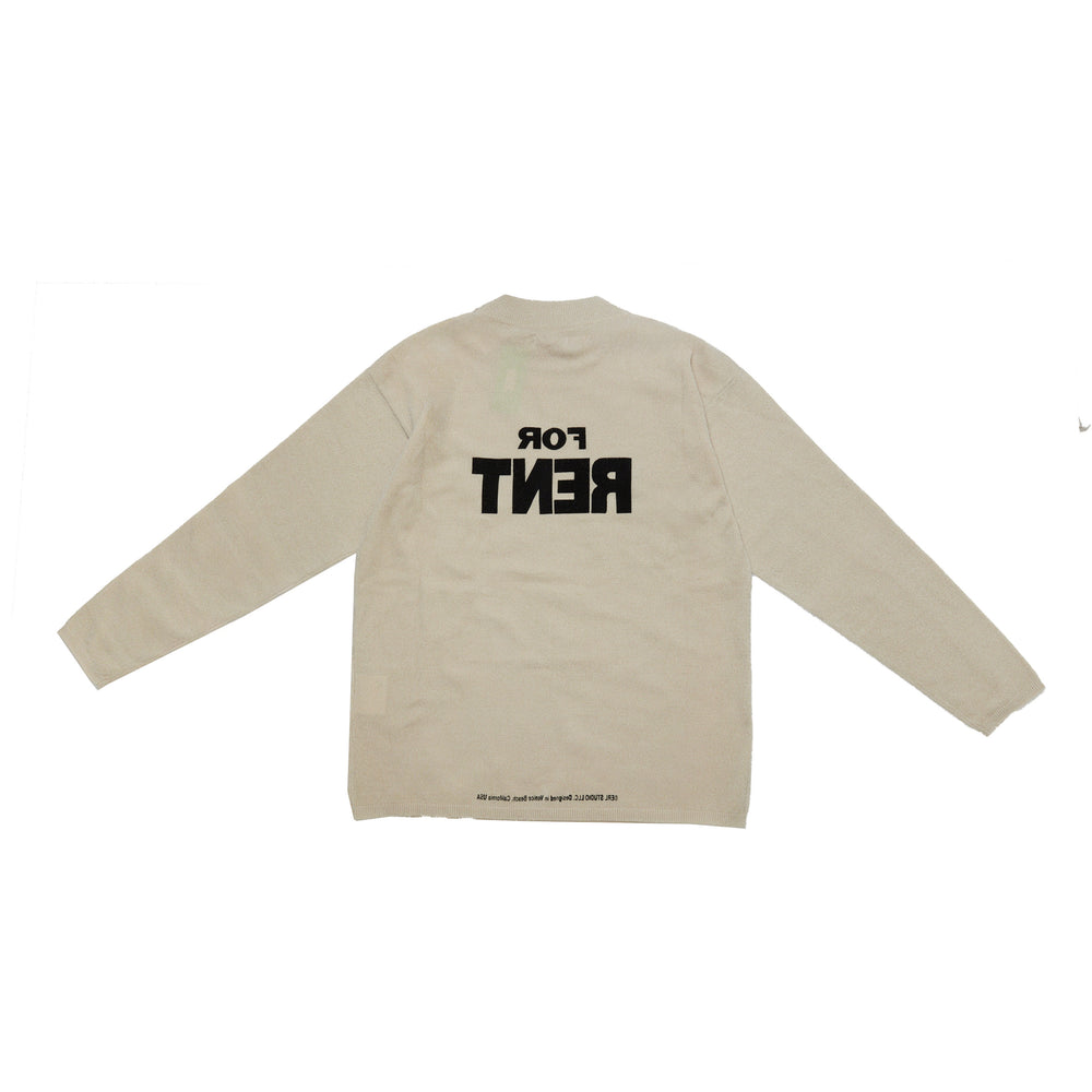 ERL For Rent Sweater In White - CNTRBND
